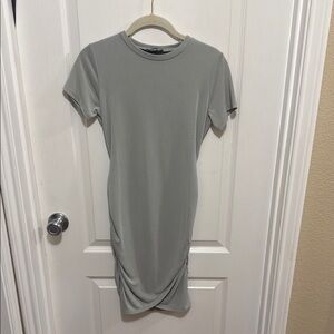 Express Gray Bodycon Dress